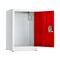 Adiroffice 24" H x 15" W Steel Single Tier Locker ADI629-02-RED - alternate 5
